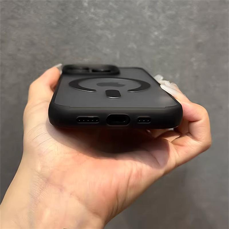 Translucent Matte Magsafe Magnetic Wireless Charge Case For iPhone 16 15 14 Plus 13 12 Pro Max 11 Jelly Bumper Shockproof Cover