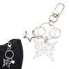 Butterfly Star Keychain Delicate Butterfly Bag Charm Fashionable Key Chain Alloy Material Gift for Stylish Individuals