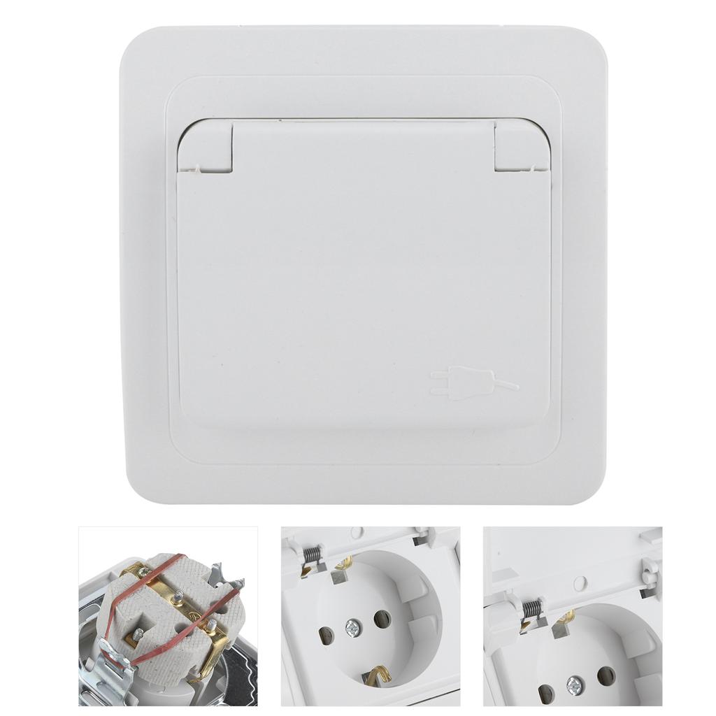 16A 250V Power Outlet Box Socket Accessory Moistureproof for Marine Truck Camper Yacht
