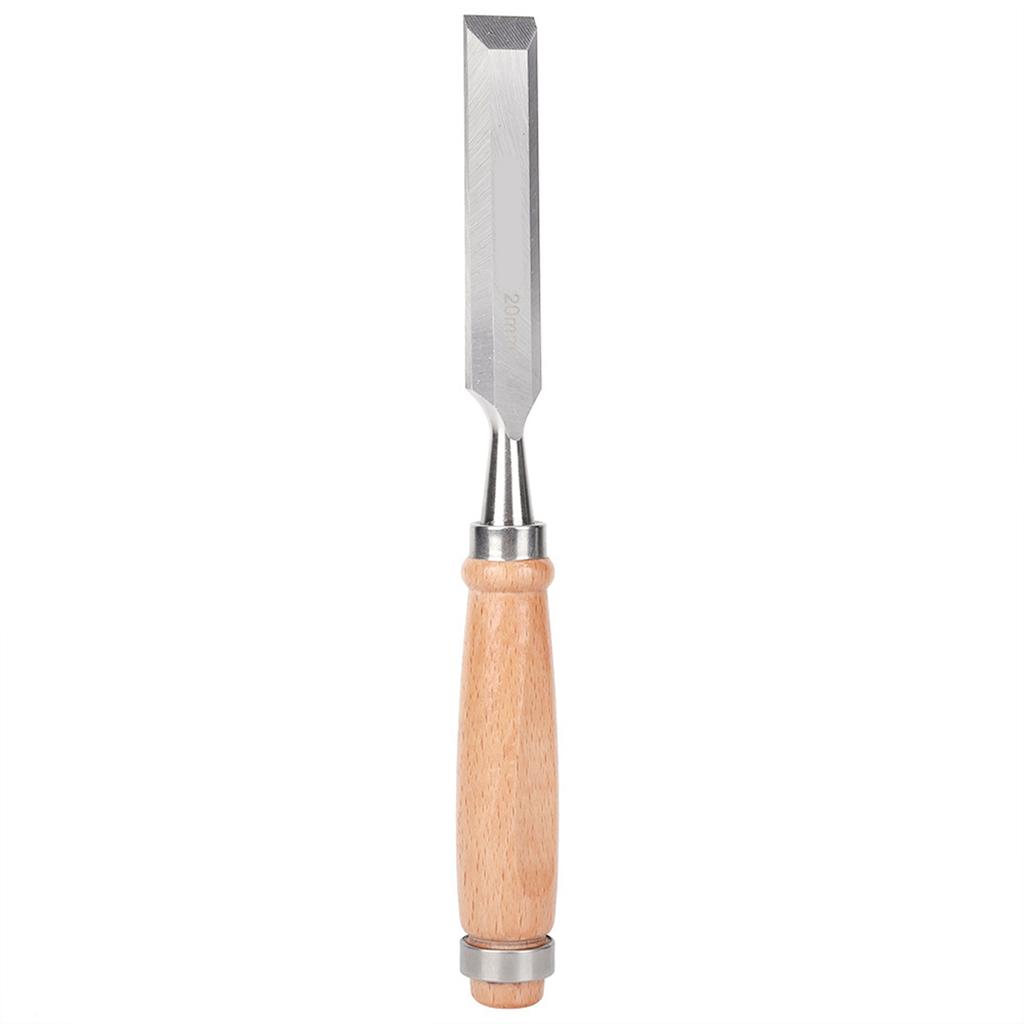 Wood Chisel Chrome Vanadium Alloy Steel Carpentry Woodworking Handle Tool 20mm