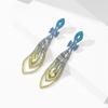 Temperament Luxury Full Diamond Tassel Long Earrings Female High-Class Feeling Rhinestone Earrings Female Earrings 1 Pair
