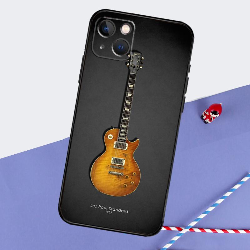Чехол для телефона с рисунком гитары для iPhone 16 15 Pro Max 12 13 Mini 11 14 Pro Max XR 16 15 Plus 16e Чехол Coque