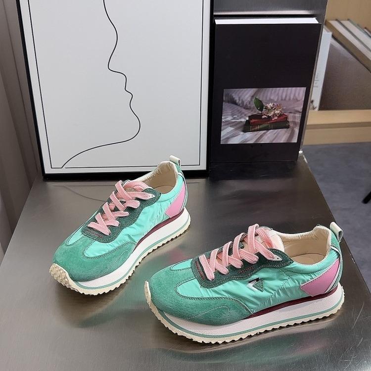 Ретро вафельные женские летние туфли Cortez с толстой подошвой и увеличенным цветным блоком, подходящие повседневные спортивные туфли для папы