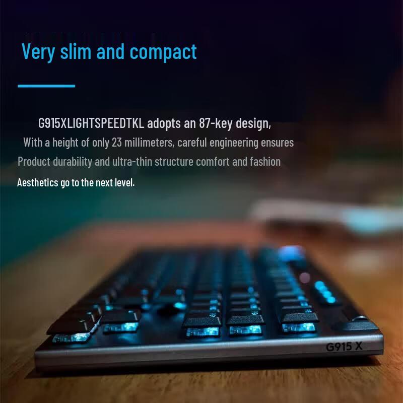 Logitech G915 X LIGHTSPEED TKL Низкопрофильная Беспроводная Игровая Клавиатура