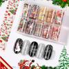 Nail Art Christmas Halloween Starry Stars Sticker Transfer Paper Snowflake Sticker Laser Transfer Paper Nail Art Accessories