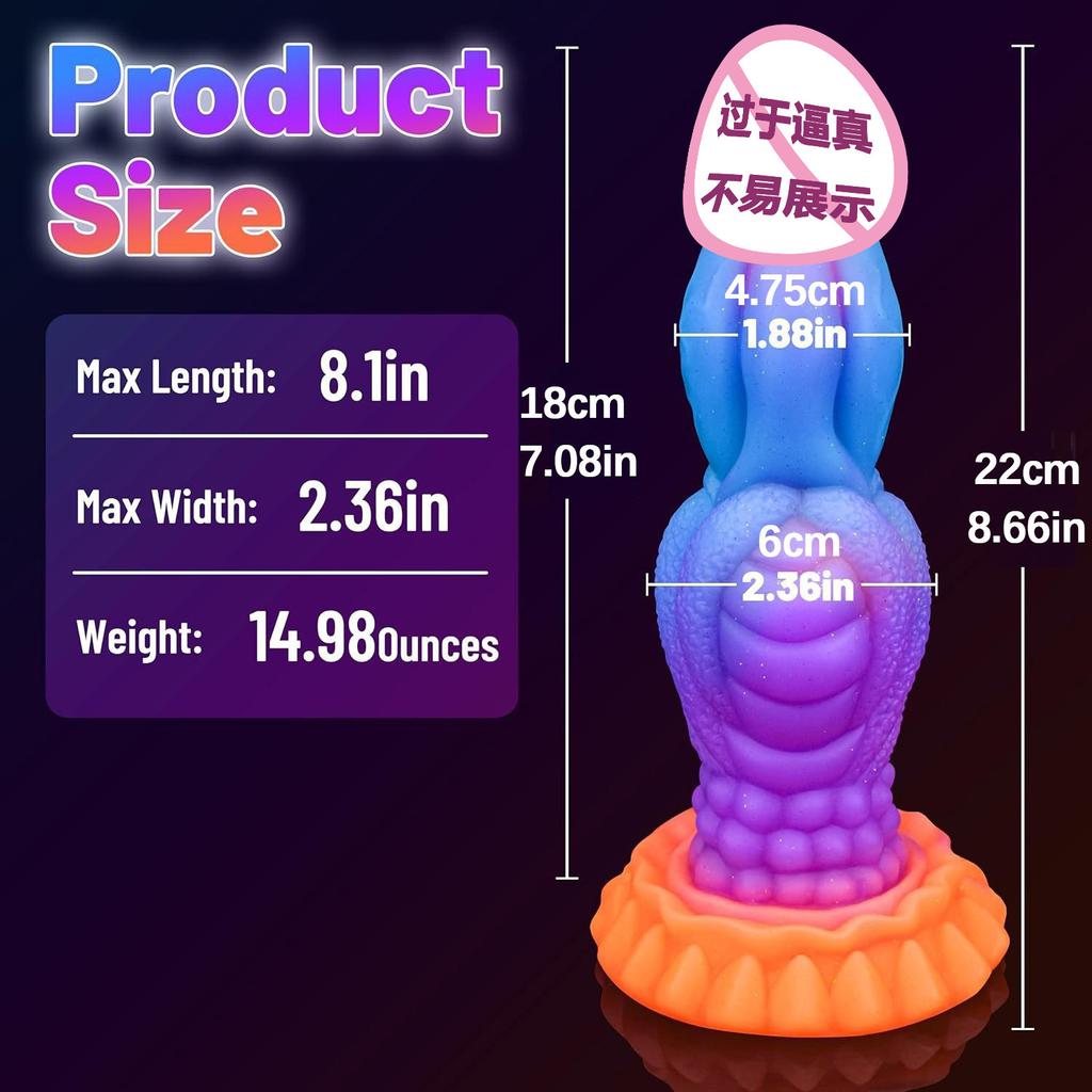 Luminous Silicone Dildo With Irregular Shape Anal Sphincter Soft Flesh Penis Alternative Sex Toy SM Adult Masturbator