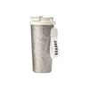 Titanium Coffee Cup Double-drink Water Bottle Sequin Coffee Tumbler  Office
