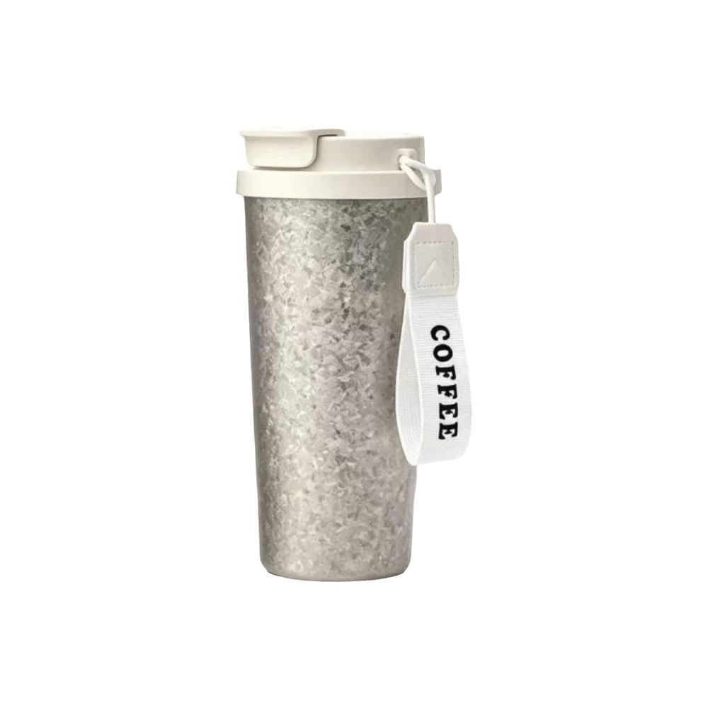 Titanium Coffee Cup Double-drink Water Bottle Sequin Coffee Tumbler Office
