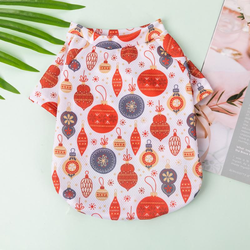 Новая рождественская одежда для собак Китайский Новый год Тедди Тхан Медведь Померанский шпиц Кошка Домашнее животное