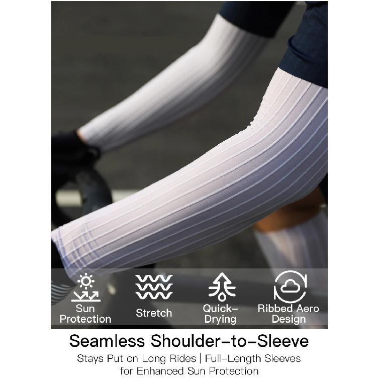Rrskit Summer Cycling Long Sleeve Quick Dry Breathable Antimicrobial Sleeve Reduces Wind Resistance Professional Competitive