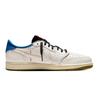Travis Scott X Jordan Air Jordan 1 Винтажные Баскетбольные Кроссовки Женские Низкие Синие DZ4137-700(Команда1897-)