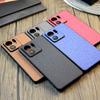Cloth Canvas Hybrid Hard Phone Case for Motorola Edge 40 40 Neo G84 Edge 2023 Matte Shockproof Back Cover
