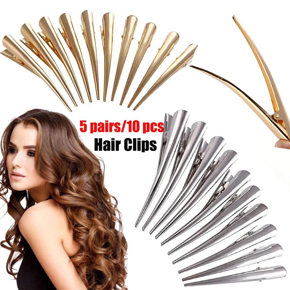 Профессиональные Салонные Нескользящие Для Парикмахерских Зажимы Для Волос Аллигаторы Уточки Шпильки