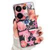 Розовый Чехол с Мультяшным Цветочным Рисунком для Xiaomi Redmi Note 14 13 Pro 5G 4G 12 11 Funda Xiaomi 14T 13T 11T Pro Силиконовая Крышка с Текстурой Кожи