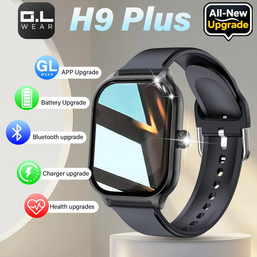 Новый циферблат для умных часов H9 Pro max для ответа на звонки, отслеживания калорий, мониторинга сердечного ритма и оксиметрии, Bluetooth-смарт-часы