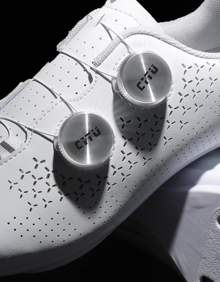 Унисекс контактные велотуфли: Дышащий, Легкий, Жесткая подошва, Двойная система BOA - Совместим с шоссейным и горным велосипедом