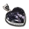 Natural Tiffany Stone Gemstone 925 Sterling Silver Gift Pendant 1.97" b7P02