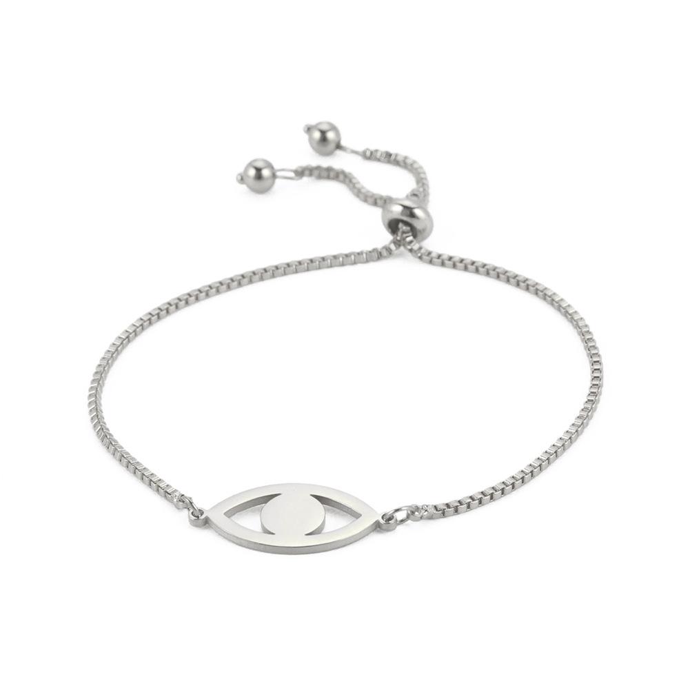 Браслет из нержавеющей стали от сглаза, женский уникальный браслет с подвесками, женский амулет, ювелирные изделия, подарок на вечеринку