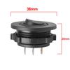 SPST ON/OFF Switch 12V 20A/24V 10A LED Indicator Switch Round Rocker Toggle  for Car Boat Truck