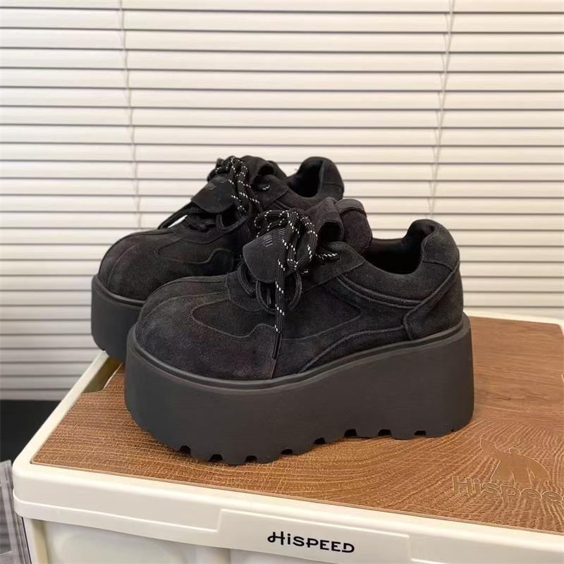 Оригинальные ретро-туфли Niche, женские, весна 2025 года, универсальные, маленькие белые туфли на толстой подошве, модные, повседневные, с большой головой