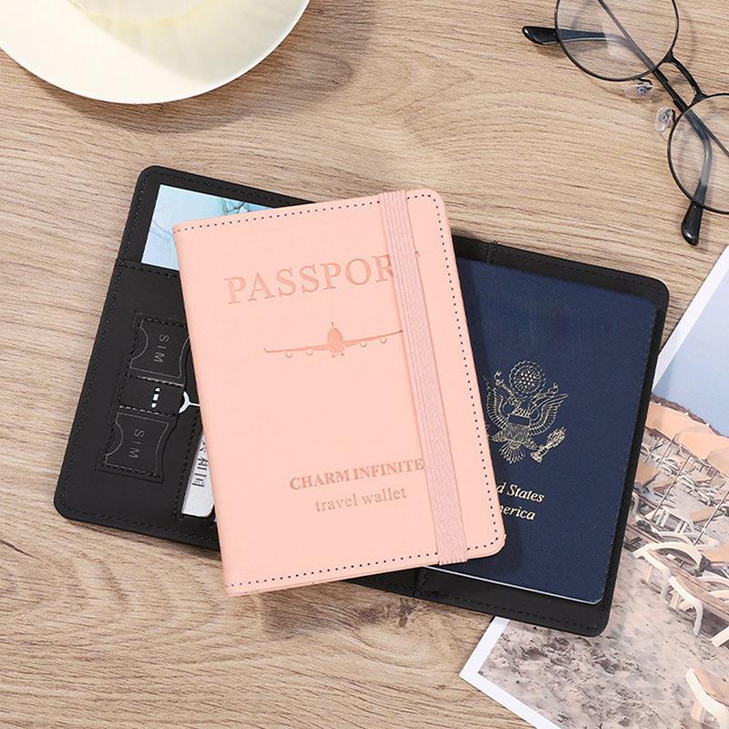 Женские и мужские Rfid винтажные деловые обложки для паспорта держатель многофункциональный ID банковская карта PU кожаный кошелек чехол дорожные аксессуары