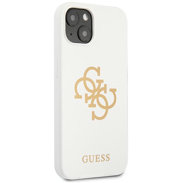 Guess Guhcp13Sls4Ggwh Iphone 13 Mini 5,4 Biały/White Hard Case Silicone 4G Logo