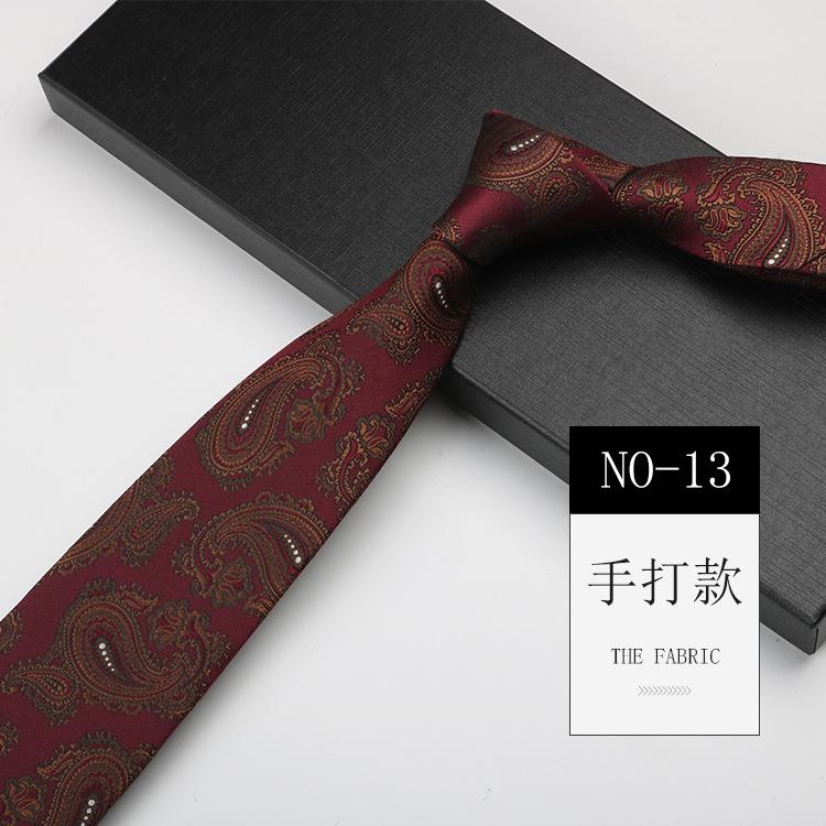 Деловой галстук мужской ручной работы, свадебный для жениха, для работы, банкетный, высококлассный узор, 8 см длиной