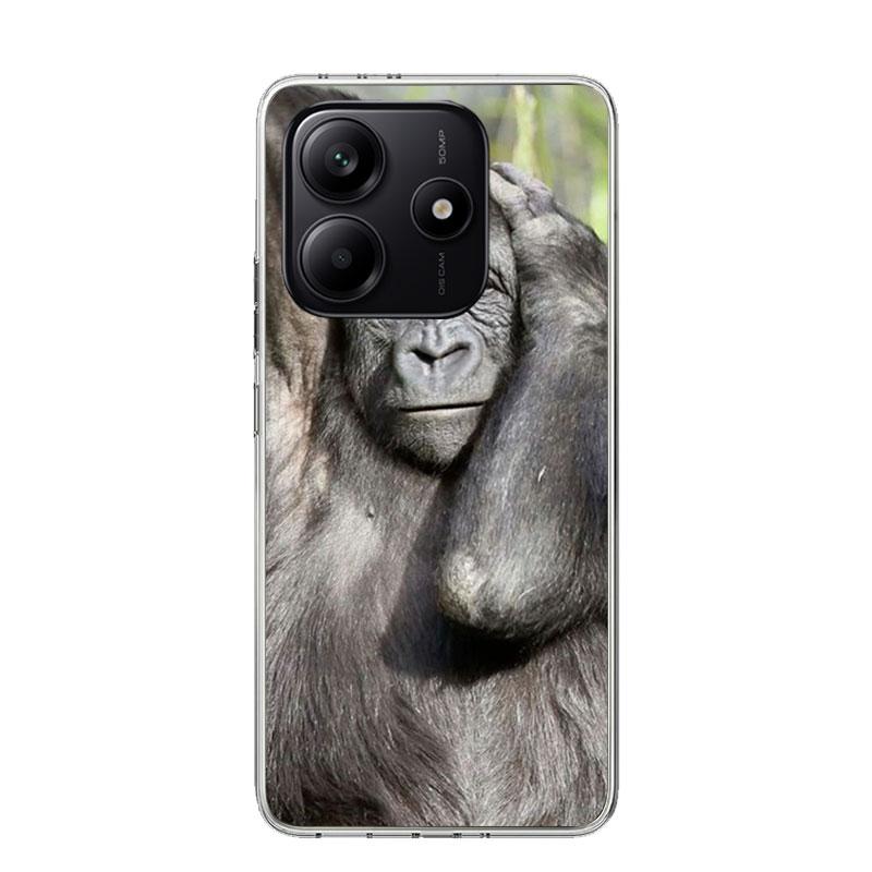 Чехол для телефона с мемами про обезьян для Xiaomi Redmi Note 15 14 13 12S 12 Pro Plus 11S 11E 11 11T 10S 10 Арт Мягкий чехол с рисунком Redmi Note 1