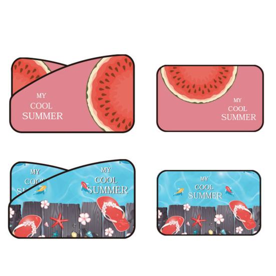 Мультяшный солнцезащитный козырек для бокового заднего окна автомобиля, летняя магнитная занавеска с щитом