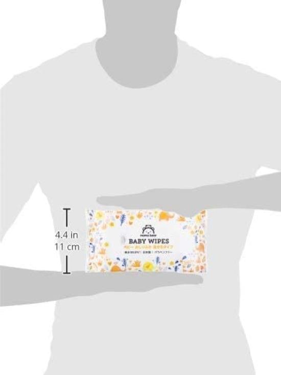 Салфетки Amazon Brand Mama Bear Baby Wipes Pure Flushable 60 шт. x 24 шт. Изготовлены из парабенов без запаха [Салфетки Flushable] 99,9% воды, тип, (1440 шт.)