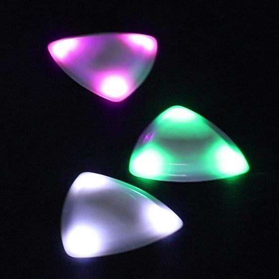 Светящиеся медиаторы LED Light Up Гитарный медиатор Подсвеченный медиатор Аксессуар для акустической электрогитары и бас-гитары