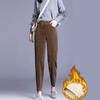 Women Lambs Wool Pant Winter Thick Warm Cashmere Pants Corduroy Female Solid Color Loose Trousers