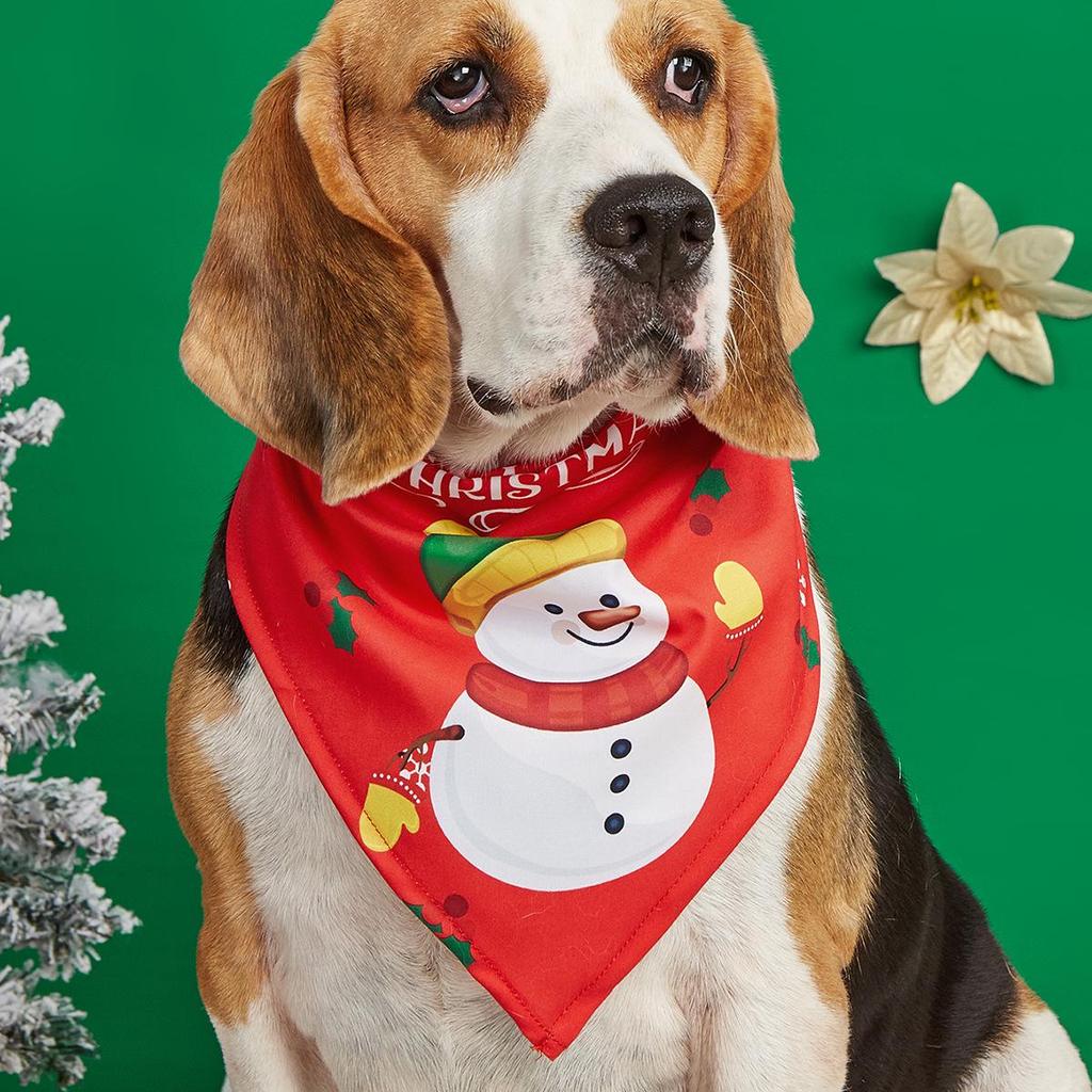 The Hot-Selling Christmas Dog Bandana: Festive Pet Scarf & Bib