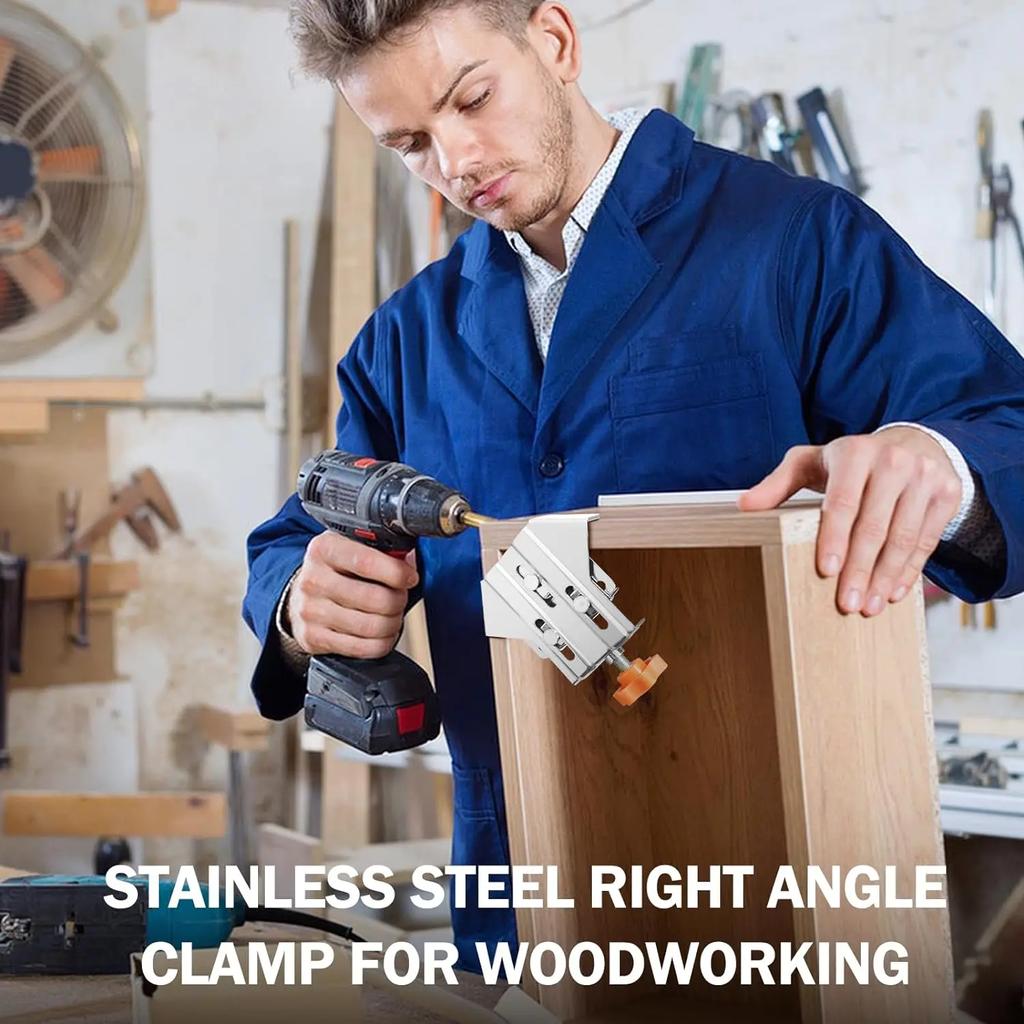 10 шт., нержавеющая сталь, 90-градусный угловой зажим, Т-образный, прямоугольный зажим, деревообрабатывающий, быстрый локатор, одноручный угловой зажим