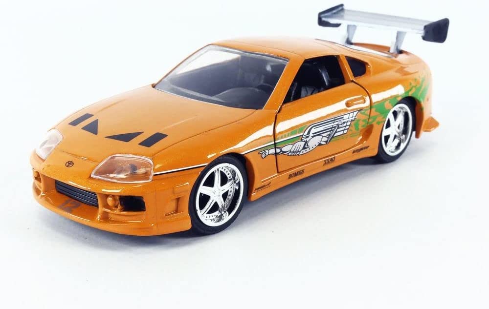 JADA TOYS Mini Car Fast Furious Dodge Charger Toyota Supra Fast Furious 1/32 & Dom's R/T & Brian's & [Item]
