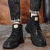 Роскошные мужские ботинки высокого качества осенне-зимнего стиля Уличная мода для активного отдыха Повседневная деловая или офисная работа Обувь с высоким голенищем