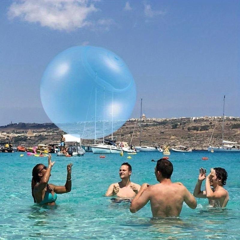 Giant Bubble Balls, TPE Inflatable Water Balloons, Blue Jelly Bubble Balls for Water Parks & Playgrounds, Uncharged Water Toys