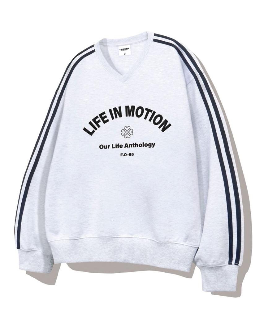 ULIFEZIP Худи Oversize с V-образным вырезом Arch In Motion 5 цветов [Ulzv_2004]