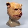Scary Pig Head Mask Halloween Costume Cosplay Props Bloody Pig Head Horror Adult Head Mask