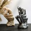 Кавайный Мыслитель Сидящая Смоляная Скульптура Европейский Стиль Кукла-Мыслитель Игрушка Настольное Ремесло Мыслителя Спальня