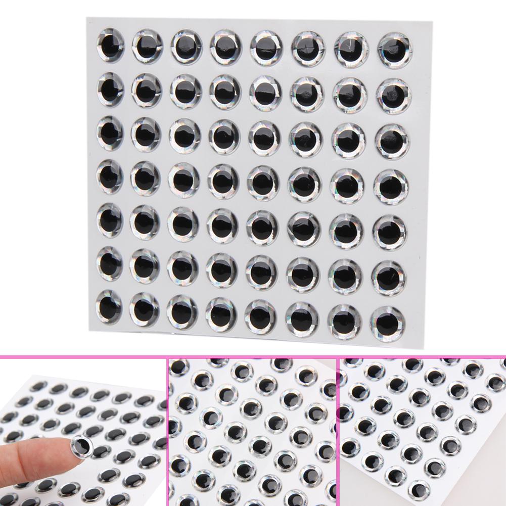 100PCS Fish Eyes 3D Holographic Simulation Fly Fishing Minnow Artificial Fish Eye for Fishing Fly DIY Lures Jig Baits Crankbaits