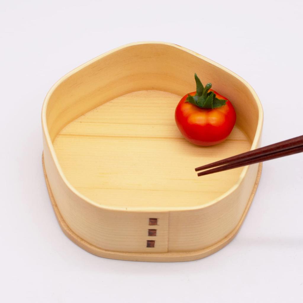Wakayama Wappa Bento Box Store Wappa Bento Box Magewappa Bento Box Wooden Примерно 13 см Lunch Box Single Tier Sakura Shape Natural (Вакаяма