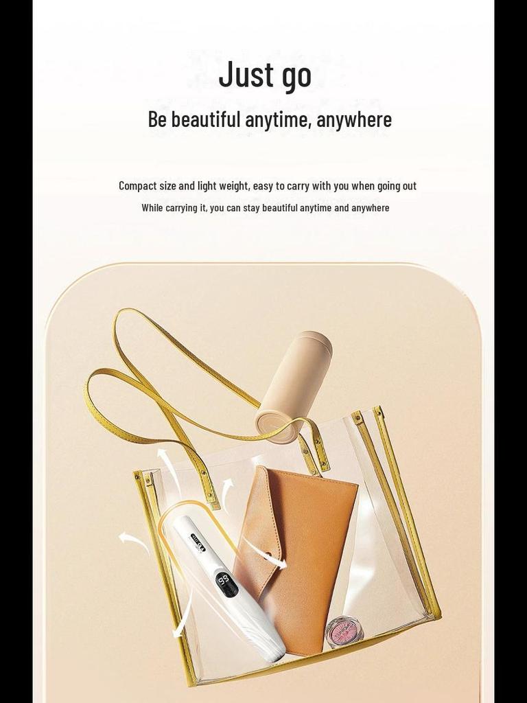 Беспроводной выпрямитель для волос Type-C с защитой от ожогов и отрицательными ионами 2024 года