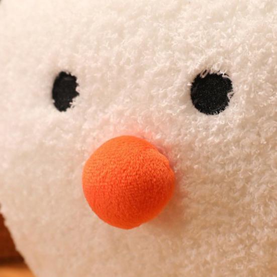 Рождественская плюшевая кукла Милая мультяшная кукла-снежок Плюшевая рождественская подушка-украшение Мягкая набивная кукла Игрушка Подушка Дом Вечеринка