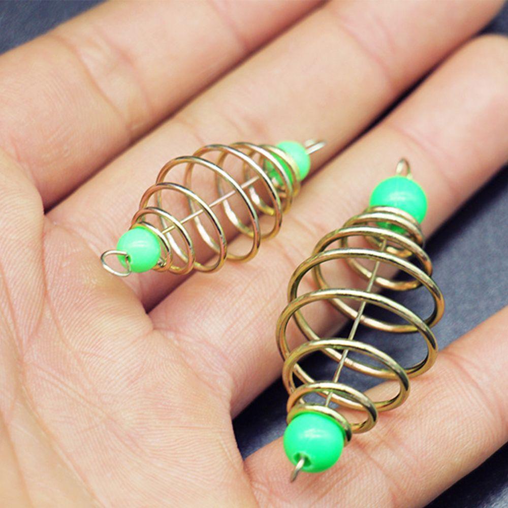 10 Pcs/Set New Style Explosion Olive Fishing Bait Hanging Tackle Stainless Steel Feeder Spring Lure