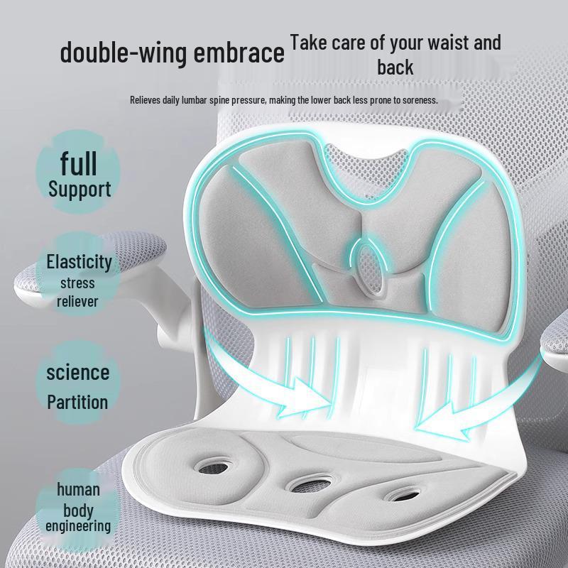 Эргономичная подушка для поддержки поясницы и бедер для офисного кресла – способствует правильной осанке и комфорту