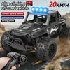 Rc Cars 1:16 All Terrain RC Car 4WD Off-Road Truck 2.4GHz LED Lights High Speed Electric Vehicle Fast 20KM/H Toy Gift Adult Kids