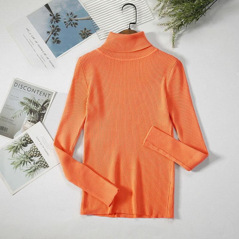 Вязаное нижнее пальто с высоким воротником, пуловер на раннюю весну, вязаный маленький свитер с высоким воротником, элегантная и удобная женская одежда