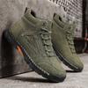 Новые осенние мужские ботинки из натуральной кожи ручной работы, кроссовки с уличным дизайном, мужская дышащая повседневная кожаная обувь, мужские ботильоны