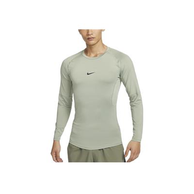 Футболка Pro Dri-Fit Logo Breathable Quick-Dry Fit Training с длинным рукавом и регланами, мужская, цвет Horizon-Green FB7920-370